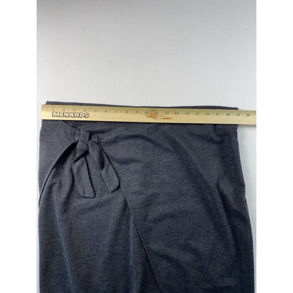 Torrid Skirt Charcoal Gray Tie Front Ponte Pencil Wrap Plus Size 2 / 2X NWT - Picture 6 of 8